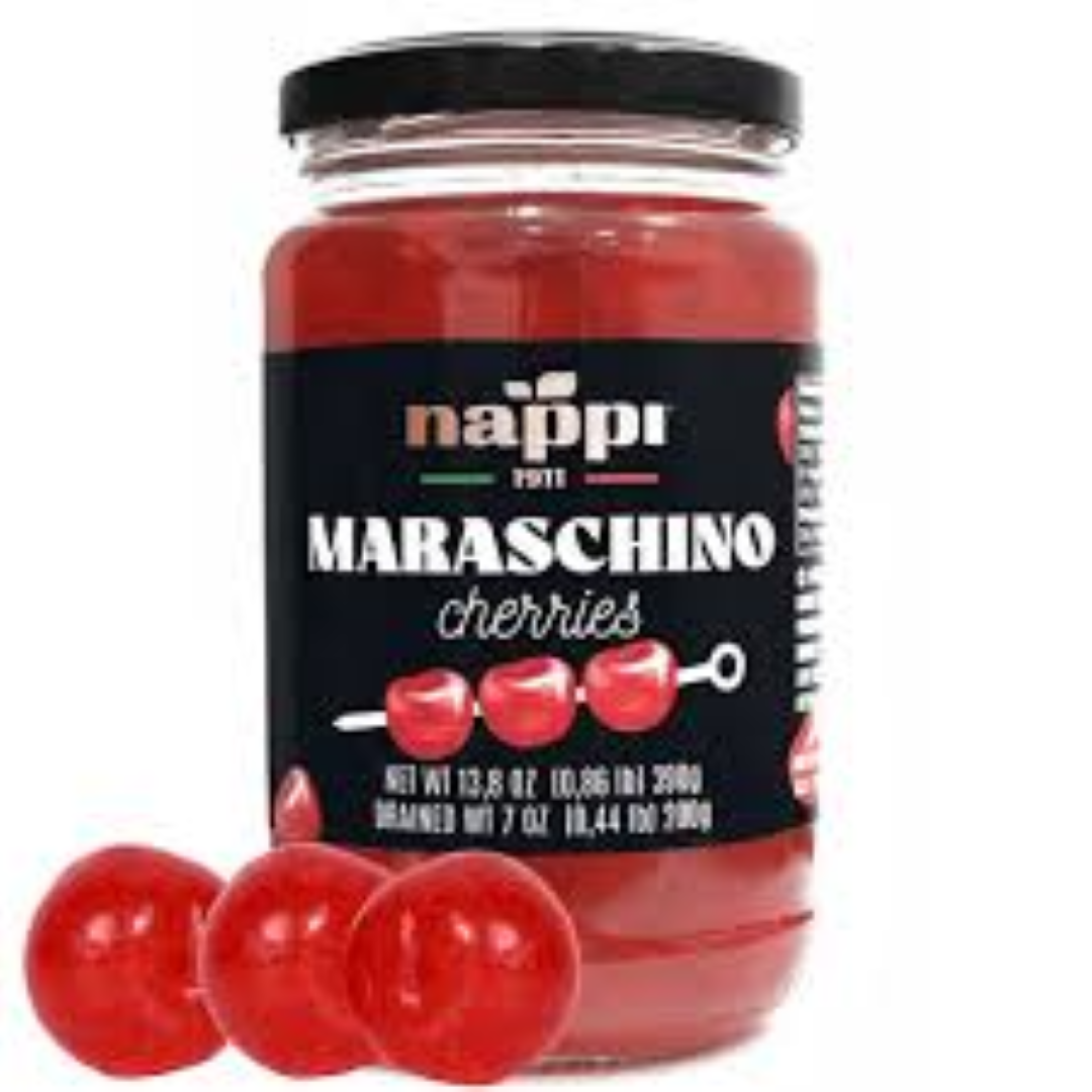 NAPPI RED MARASCHINO CHEERIES 212ML